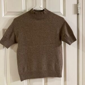 Saks Fifth Avenue Women’s Tan Crewneck Sweater